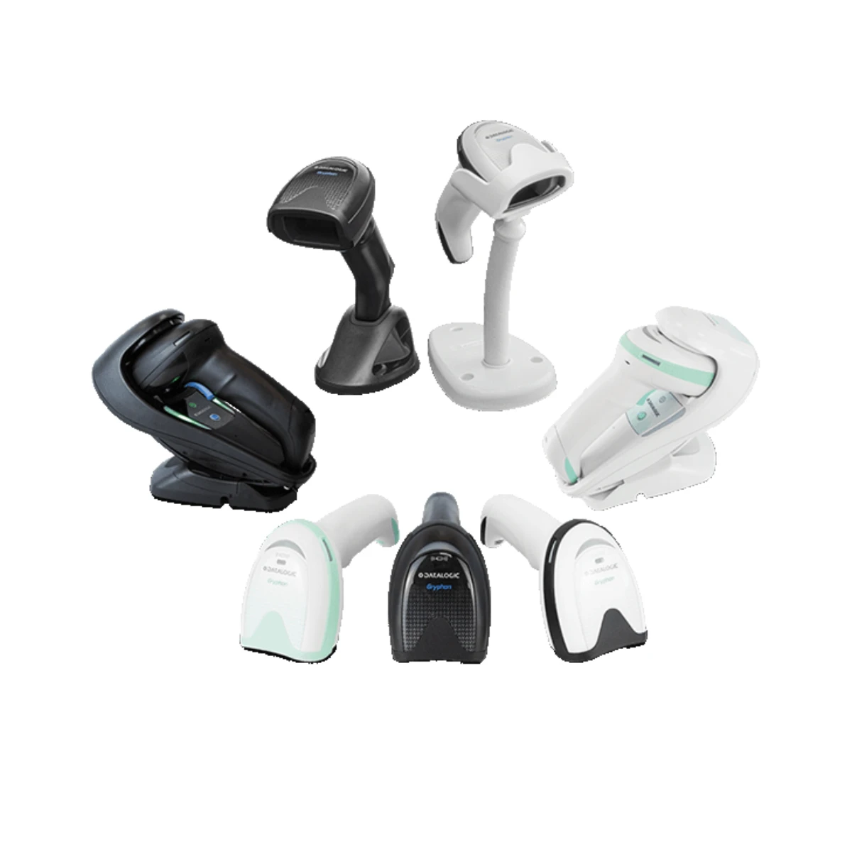 Datalogic Gryphon GBT4500 2D Wireless Barcode Scanner, Wireless Charging, White - GBT4500-WH-WLC