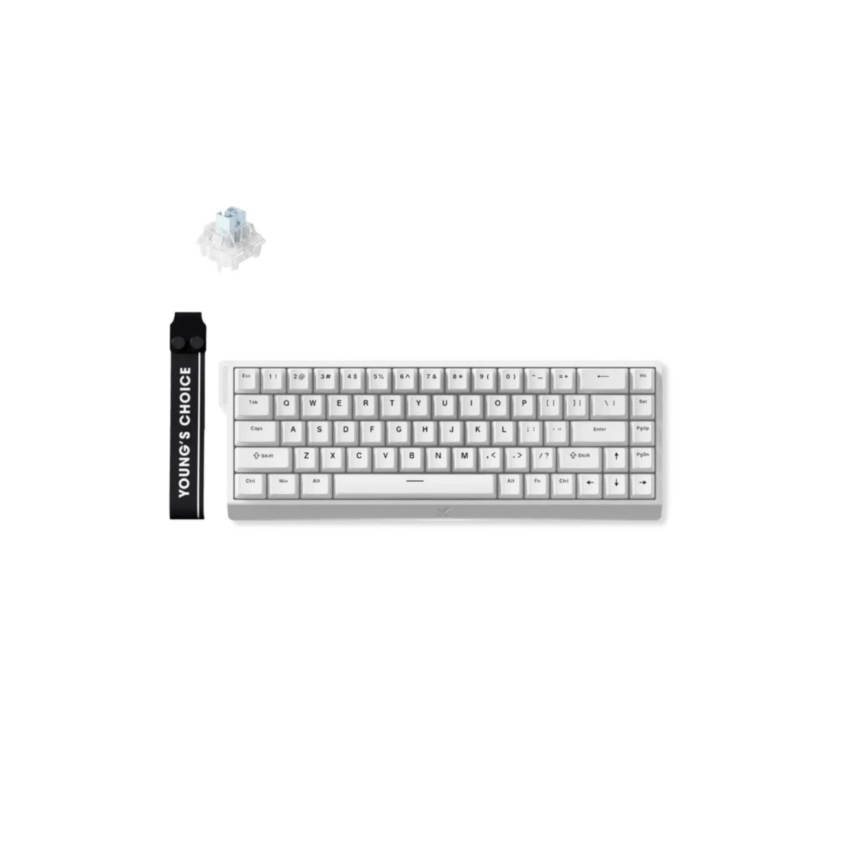MCHOSE Ace68 E-sport Magnetic Switch 65% Wired Keyboard - White | MC-Ace68-15