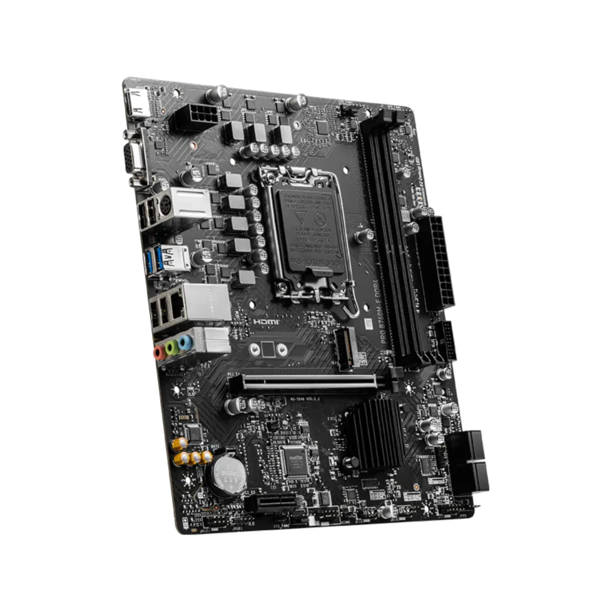 MSI PRO B760M-E DDR4 Micro-ATX Motherboard Intel LGA 1700 - 911-7D48-013 view 4