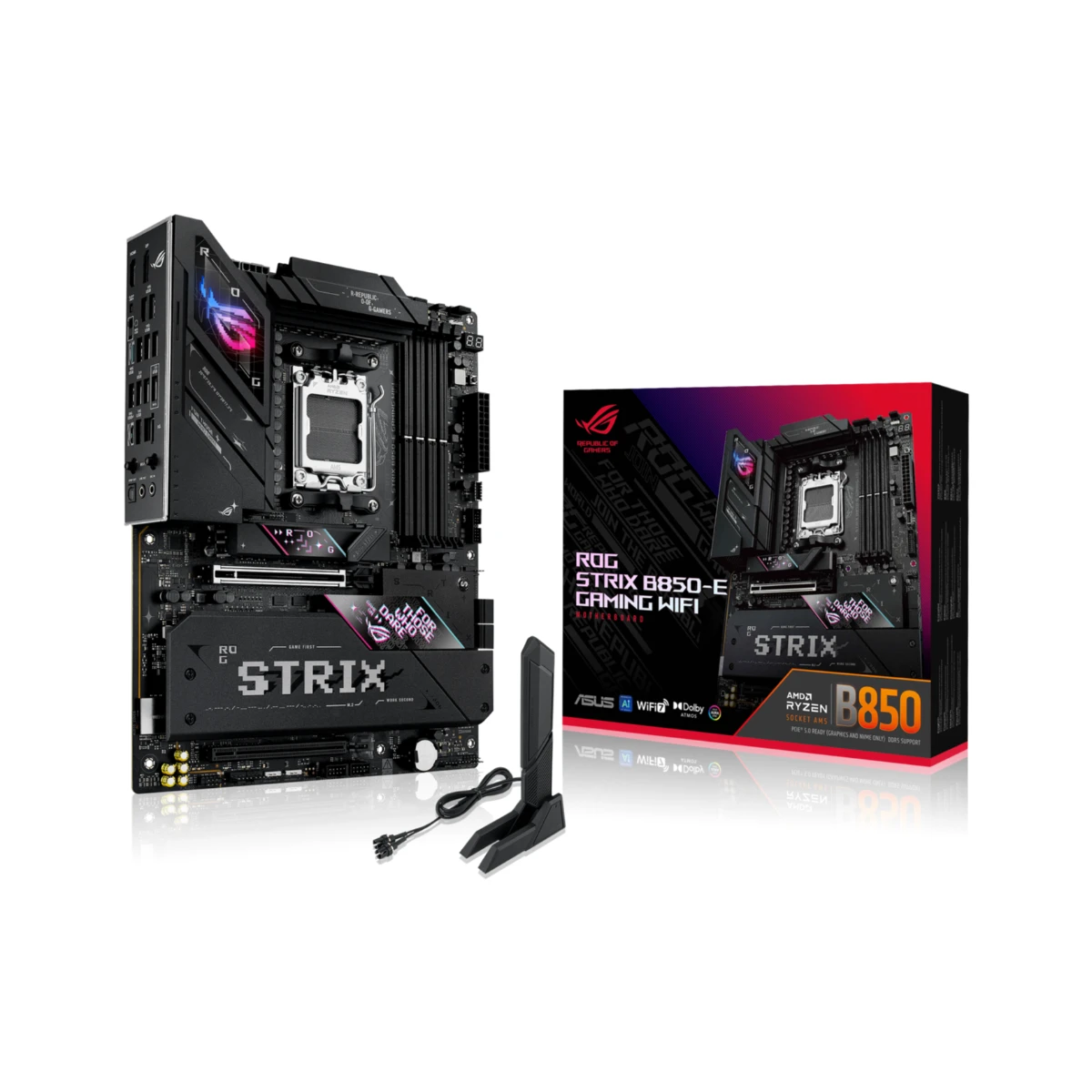ASUS ROG STRIX B850-E GAMING WIFI AM5 ATX Gaming Motherboard - 90MB1J60-M0EAY0