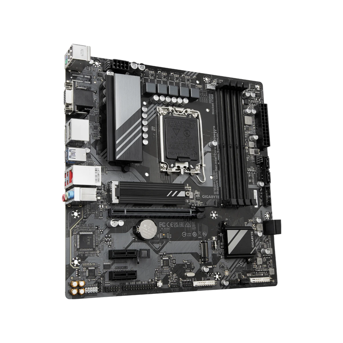 Gigabyte B760M Micro-ATX Motherboard (LGA1700, DDR5, DS3H) - B760M-DS3H view 3