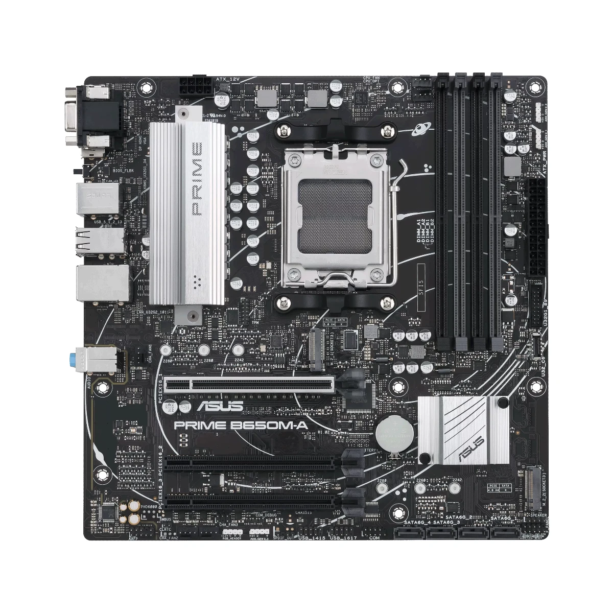ASUS Prime B650M-A AM5 AMD Micro-ATX Motherboard DDR5 - 90MB1C10-M0EAY0 view 2