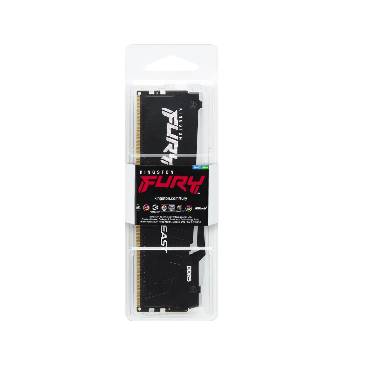 Kingston Fury Beast RGB 16 GB (1X16) DDR5 6000MHz RAM Memory (Black) – KF560C30BBEA-16 view 4