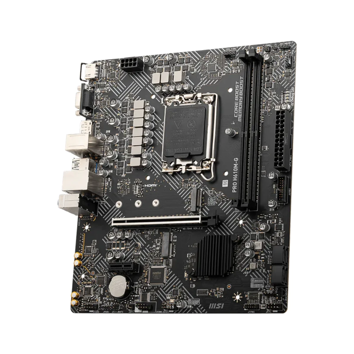 MSI PRO H610M-G DDR5 LGA 1700 Micro ATX Motherboard – Black - 911-7D46-234 view 3