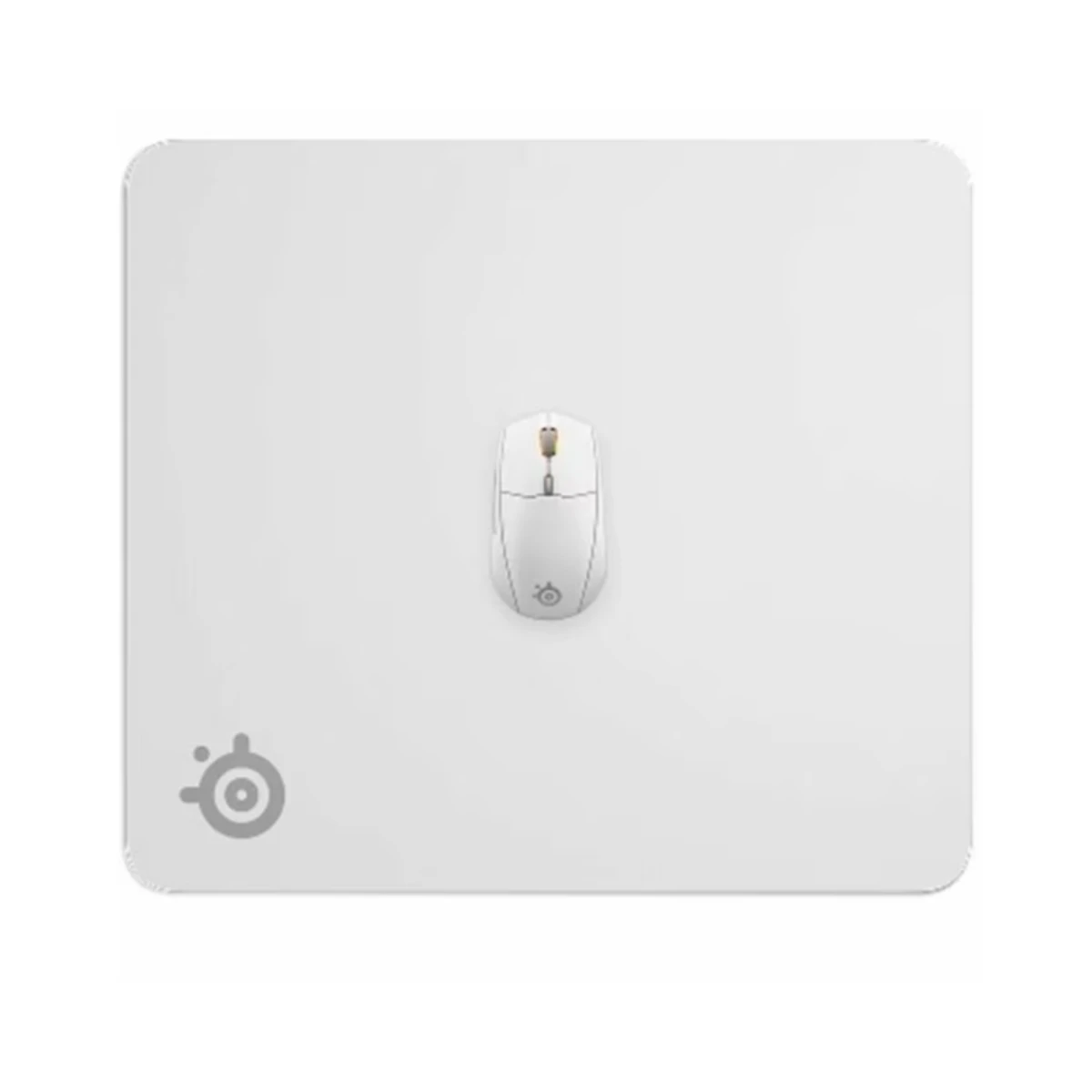 SteelSeries QcK Cloth Gaming Mouse Pad (Large) - White (Micro-woven Cloth, Non-Slip Base, Large Size, Durable) - 63464 view 3