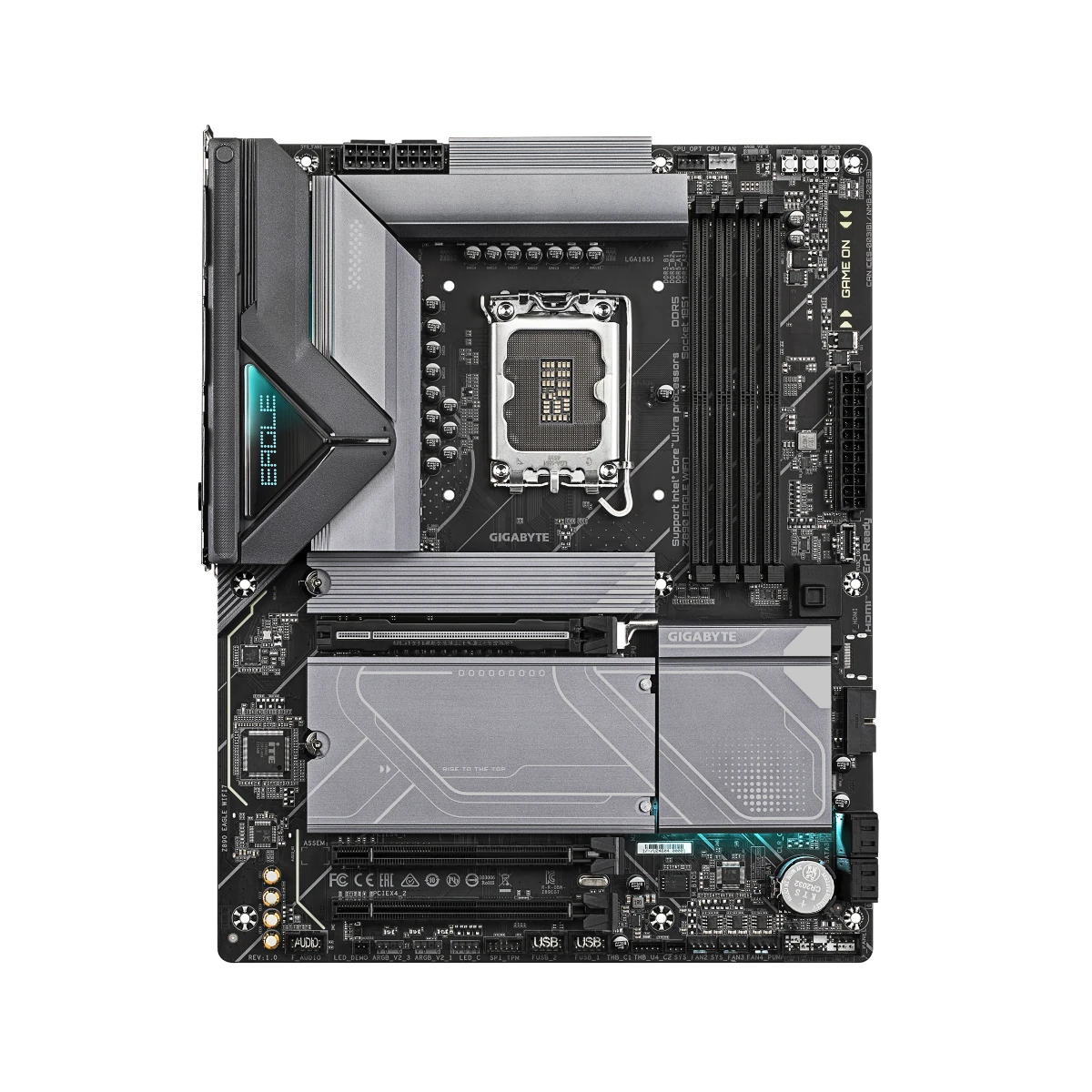 Gigabyte Z890 EAGLE WIFI7 LGA 1851 ATX Gaming Motherboard – Black - Z890-EAGLE-WIFI7 view 2