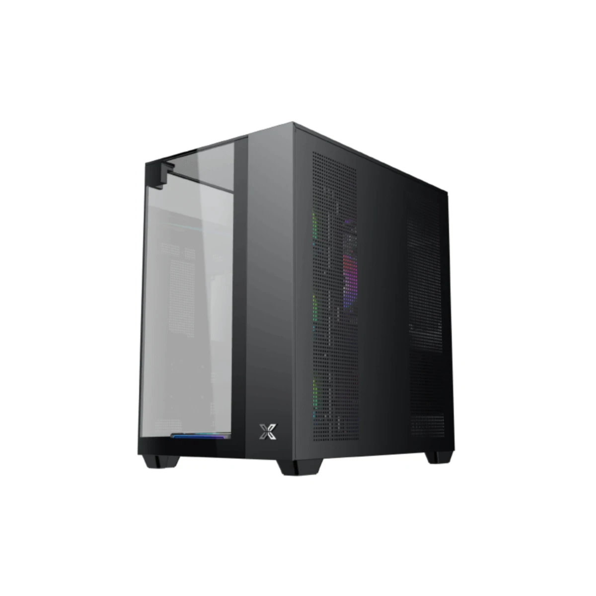 Xigmatek Aqua V (H23A) Tempered Glass Mid-tower ATX Case - Black | EN49071 view 4