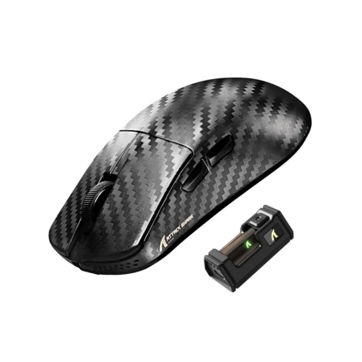 ATTACK SHARK R11 ULTRA Carbon Fiber Wireless 8K Gaming Mouse - Weave Black| R11Ultra-WeaveBlack view 2