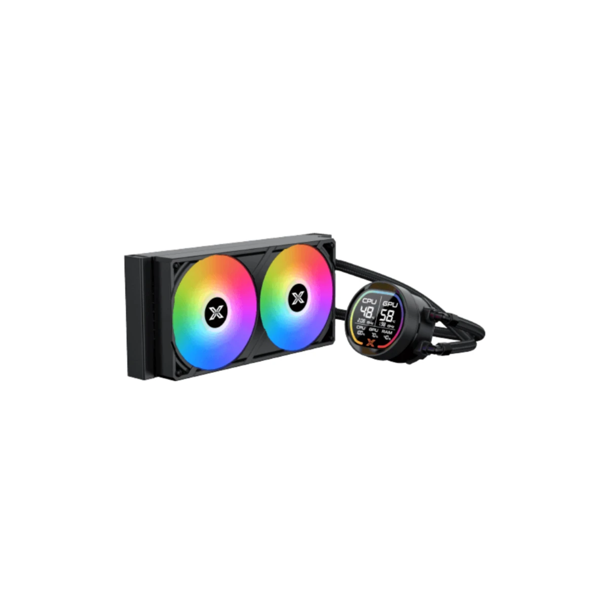 XIGMATEK LK Pro 240 Digital PWM ARGB Liquid CPU Cooler - Black | EN47428 view 3