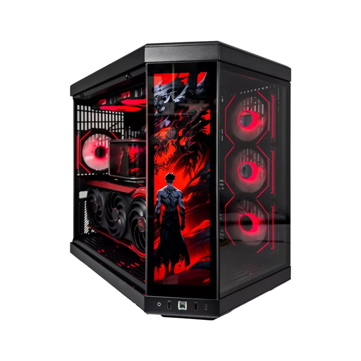 Gaming PC Matrix (Ryzen 9 9950X3D, 96 GB DDR5 RAM, RTX 5090 32GB GPU)
