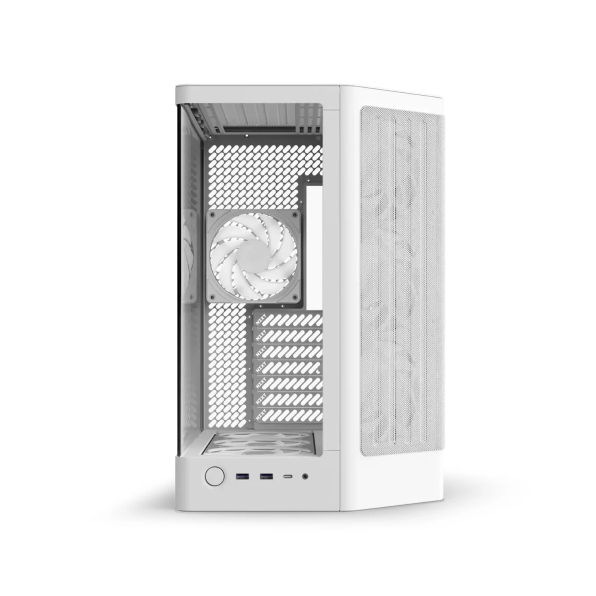 NZXT H6 RGB+ Compact Dual-Chamber Mid-Tower ATX Case - White | CC-H62FW-P1 view 3