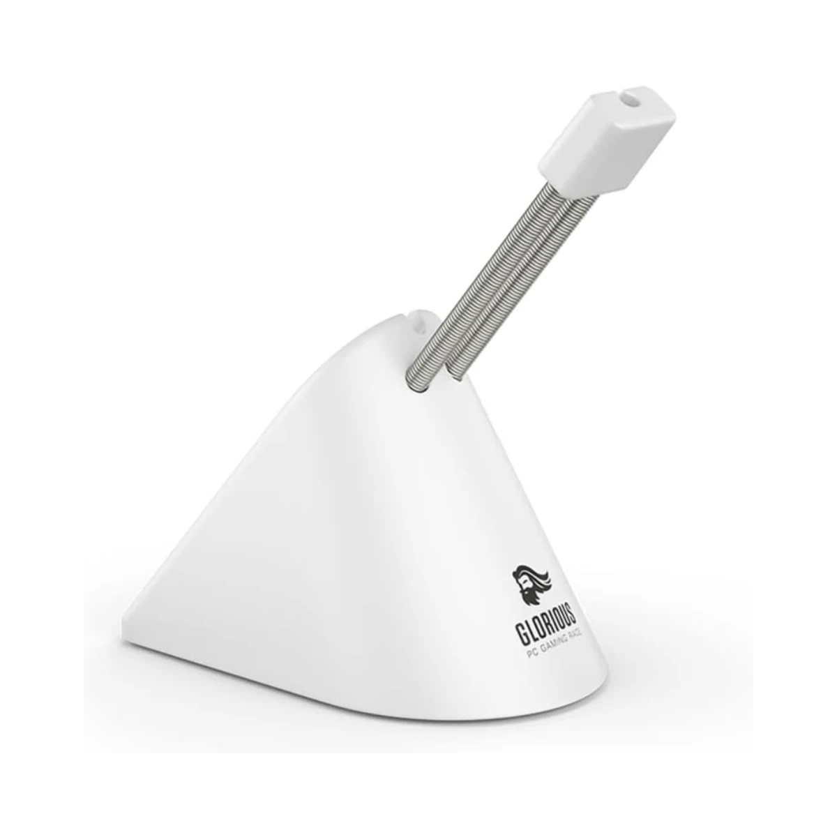 Glorious Mouse Bungee - White Gaming Accessories (White, Rubber Base, Adjustable Arm) - G-MB-WHITE view 2