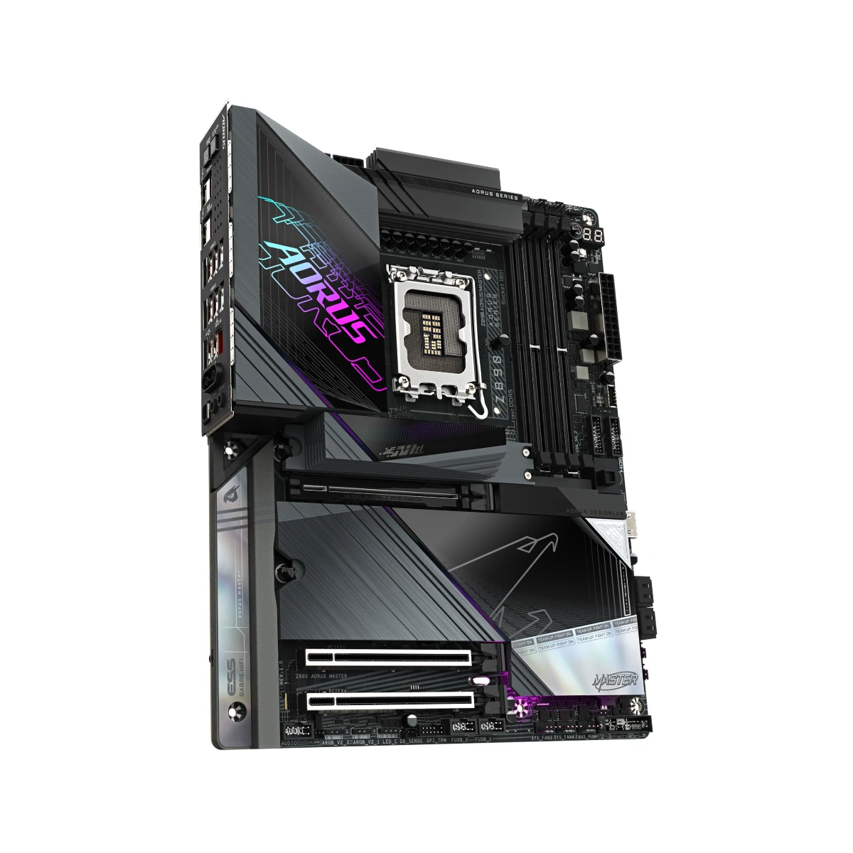 GIGABYTE Z890 AORUS MASTER LGA 1851 ATX Gaming Motherboard – Black - Z890-AORUS-MASTER view 3