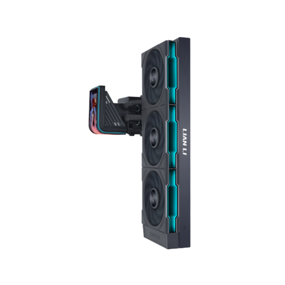 LIAN LI HydroShift II OLED Curved 360mm AIO CPU Liquid Cooler - Black | G89.GHS2OLDC36TB.00 view 2