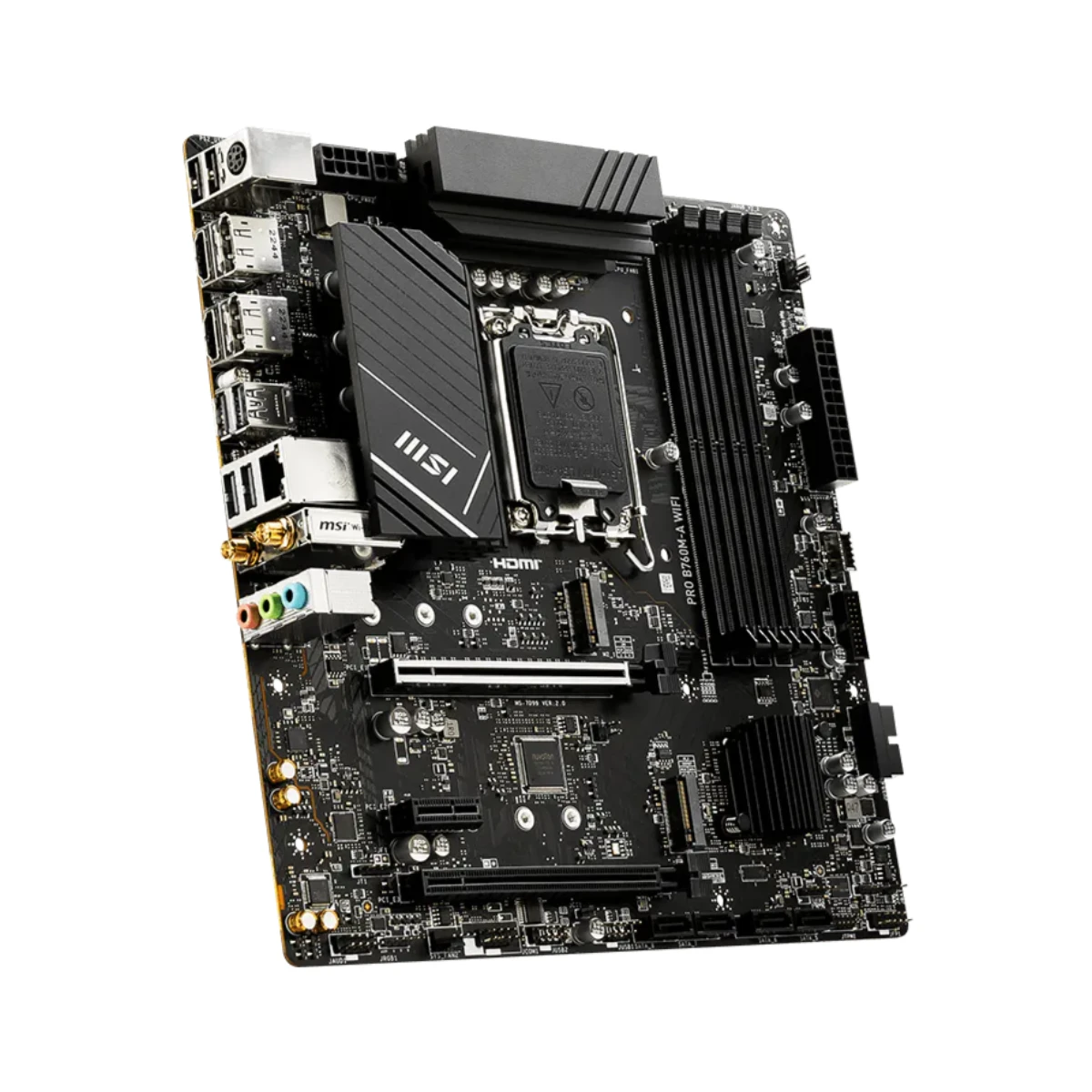 MSI PRO B760M-A WiFi DDR5 Micro-ATX Motherboard Intel LGA 1700 - 911-7D99-021 view 4
