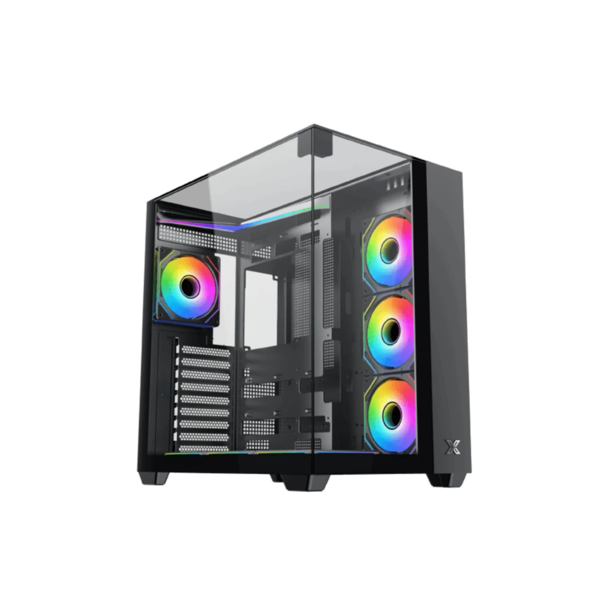 Xigmatek Aqua V (H23A) Tempered Glass Mid-tower ATX Case - Black | EN49071