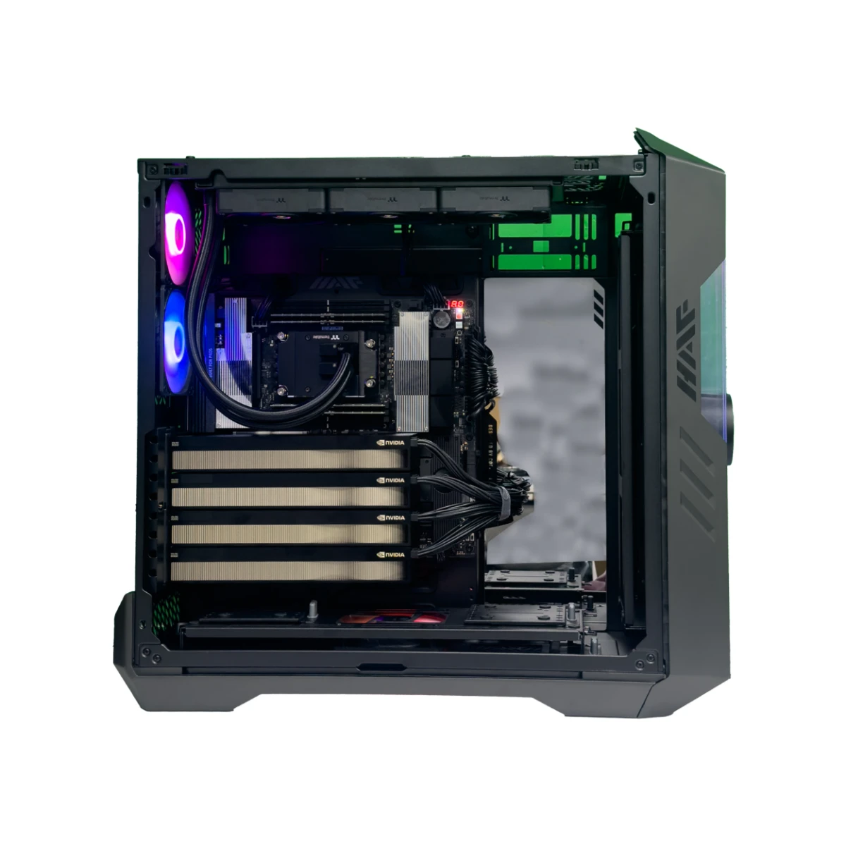 Enterprise Workstation (Threadripper Pro 9975WX, 256 GB DDR5 RAM, 4 X RTX Pro 6000 96GB GPU)  view 3