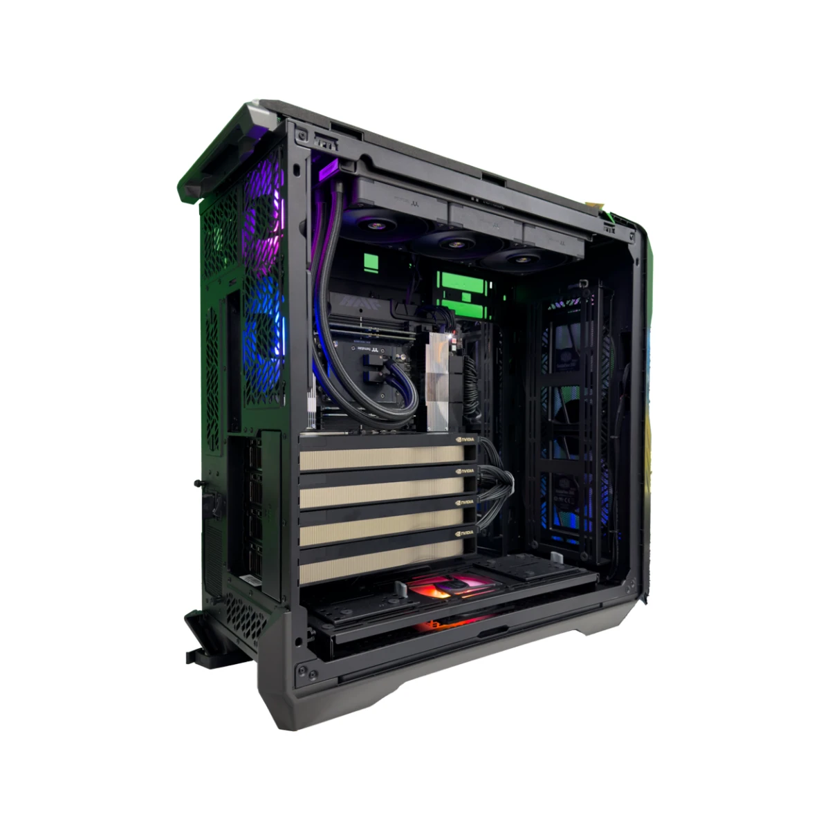 Enterprise Workstation (Threadripper Pro 9975WX, 256 GB DDR5 RAM, 4 X RTX Pro 6000 96GB GPU)  view 4
