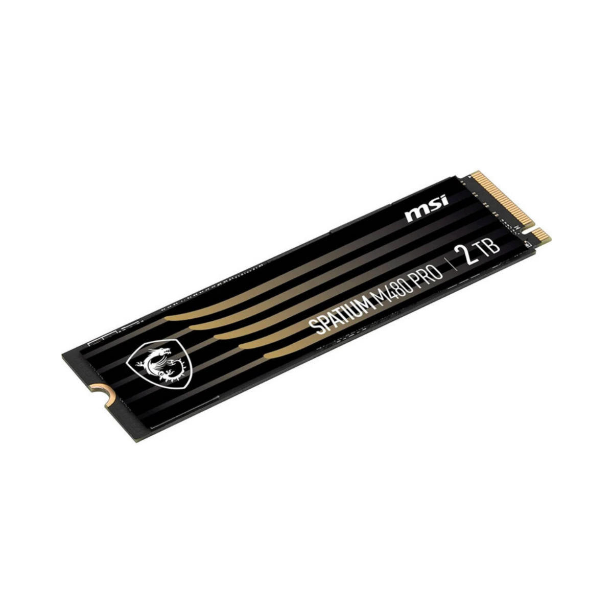 MSI Spatium M480 Pro 2TB PCIe Gen4x4 M.2 NVMe SSD - Black | S78-440Q600-P83 view 3