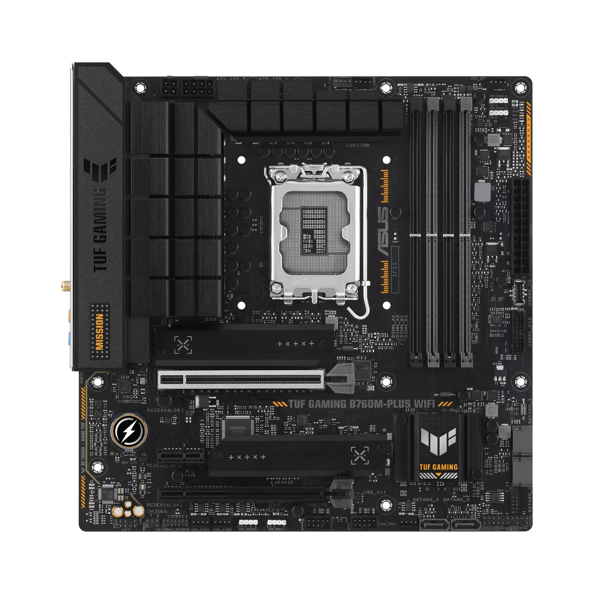 ASUS TUF GAMING B760M-PLUS WiFi DDR4 Micro-ATX Motherboard Intel LGA 1700 - 90MB1ET0-M0EAY0