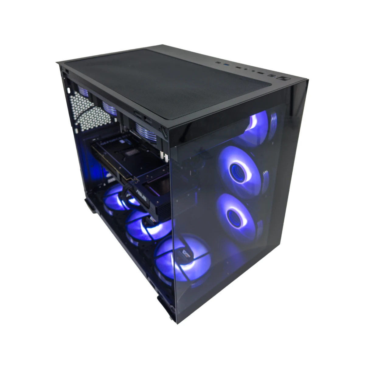 Gaming PC Midnight (Ryzen 7 7800X3D, 32 GB DDR5 RAM, RTX 5070 Ti 16GB GPU) view 3