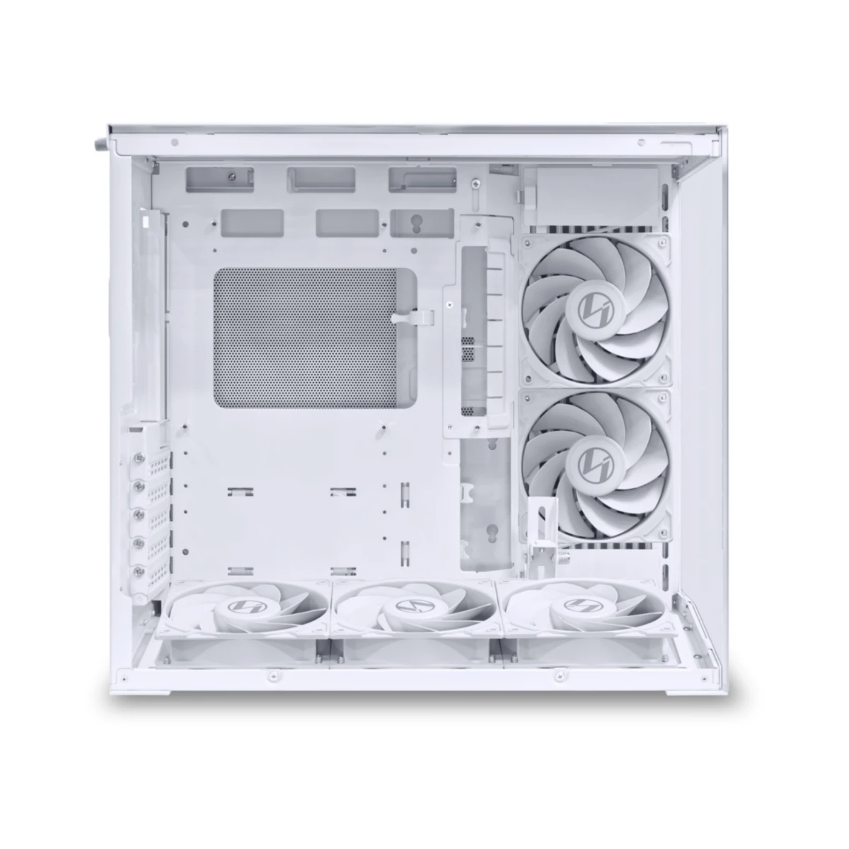 Lian Li O11 Dynamic Mini V2 Flow ATX Case - White | G99.O11DMIV2FW.00 view 2