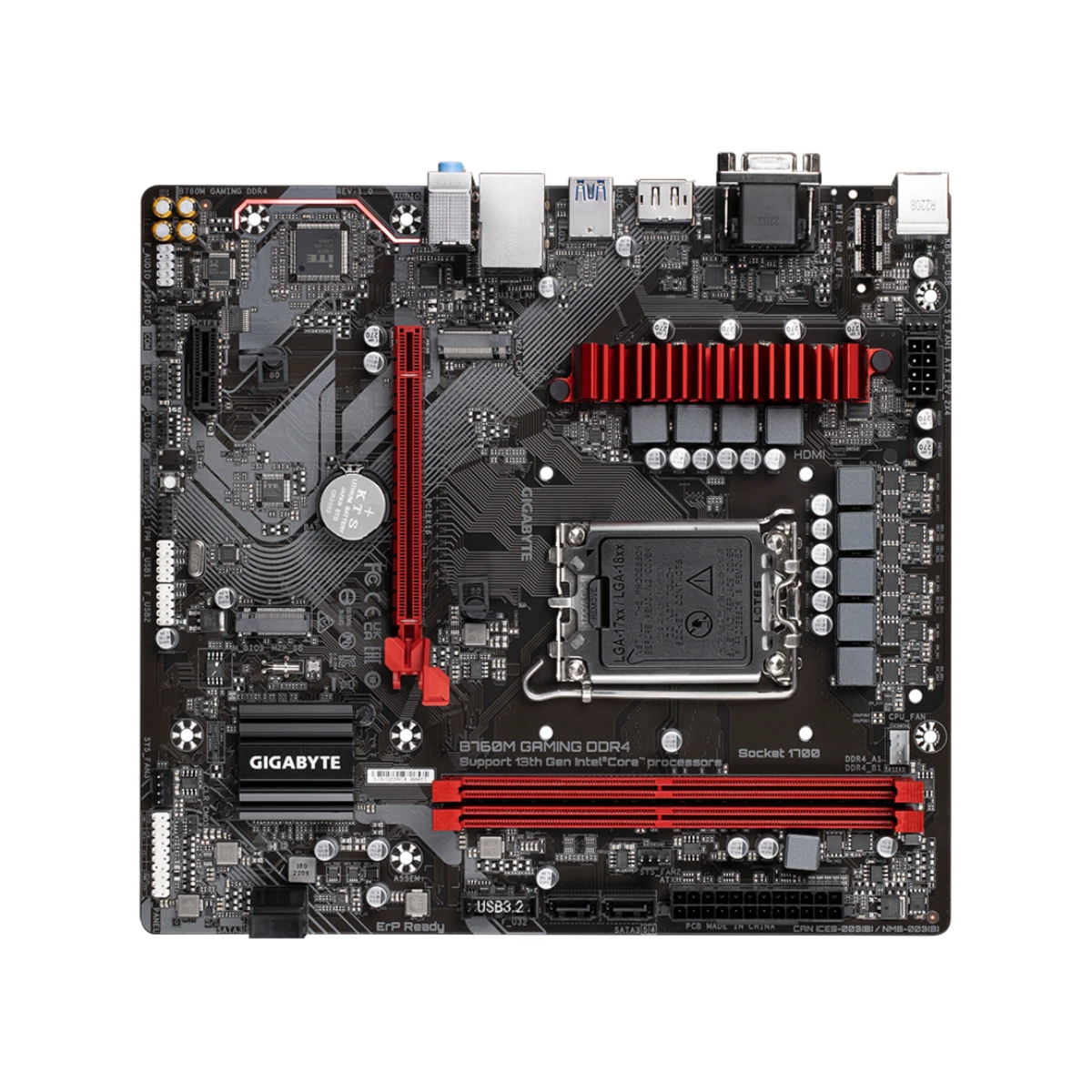 Gigabyte B760M GAMING DDR4 Intel LGA 1700 Micro-ATX Motherboard - B760M-GAMING-DDR4 view 4