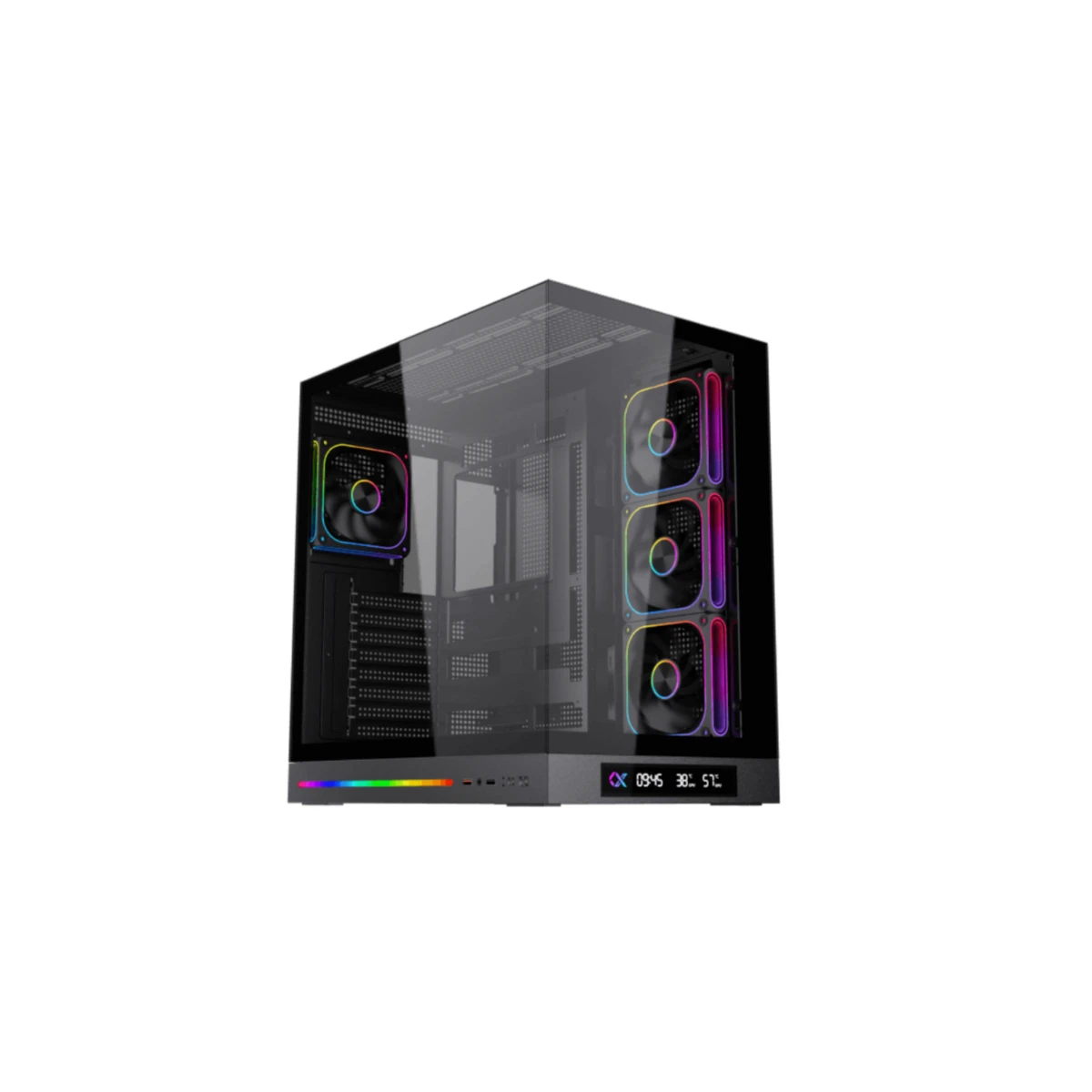 Xigmatek Cloud DGT Tempered Glass E-ATX Case - Black | EN49613