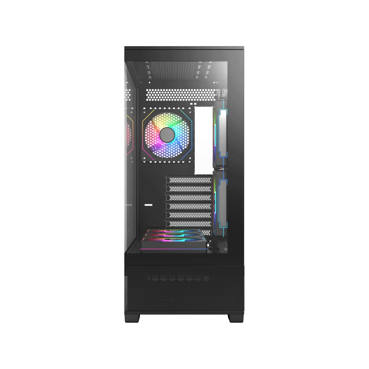 Acegeek Cruiser L460 Tempered Glass E-ATX Mid-Tower Gaming Case - Black - AC-CRUISER-L460-BK view 2