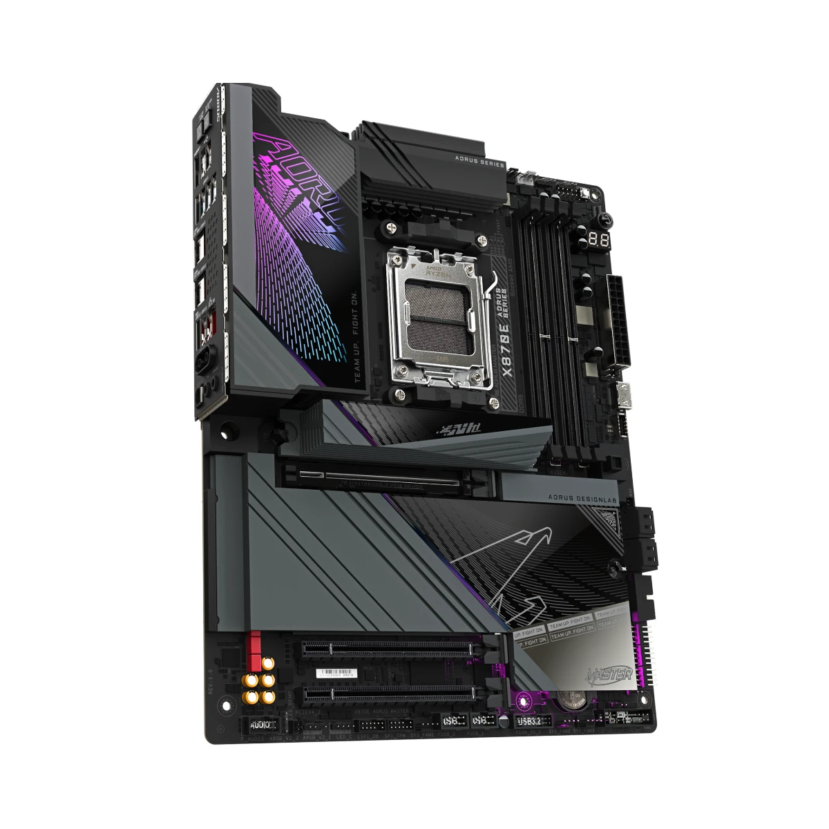 Gigabyte X870E AORUS MASTER AM5 ATX Gaming Motherboard - X870E-AORUS-MASTER view 3