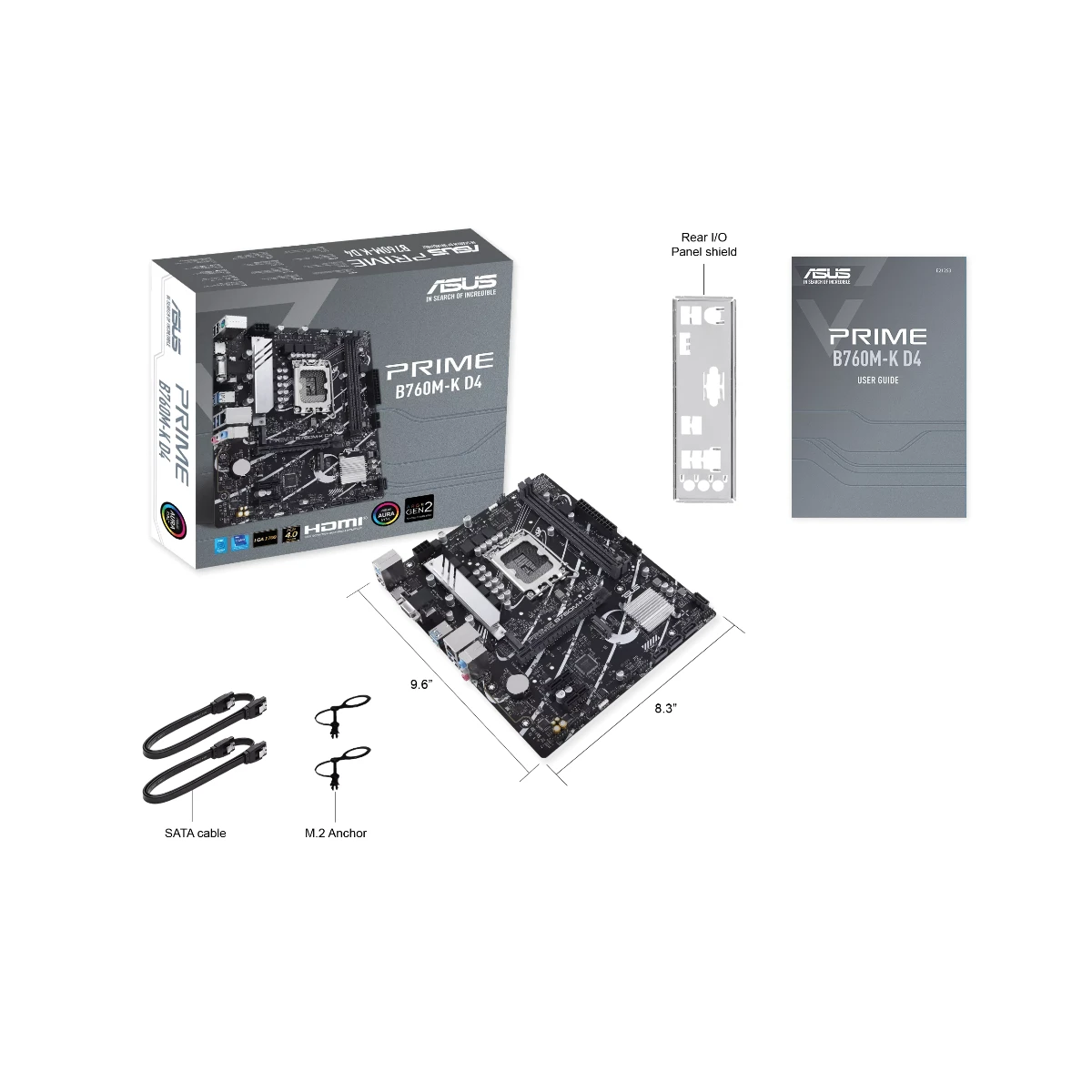 ASUS Prime B760M-K D4 Intel LGA1700 DDR4 mATX Motherboard - 90MB1DS0-M0EAY0 view 4