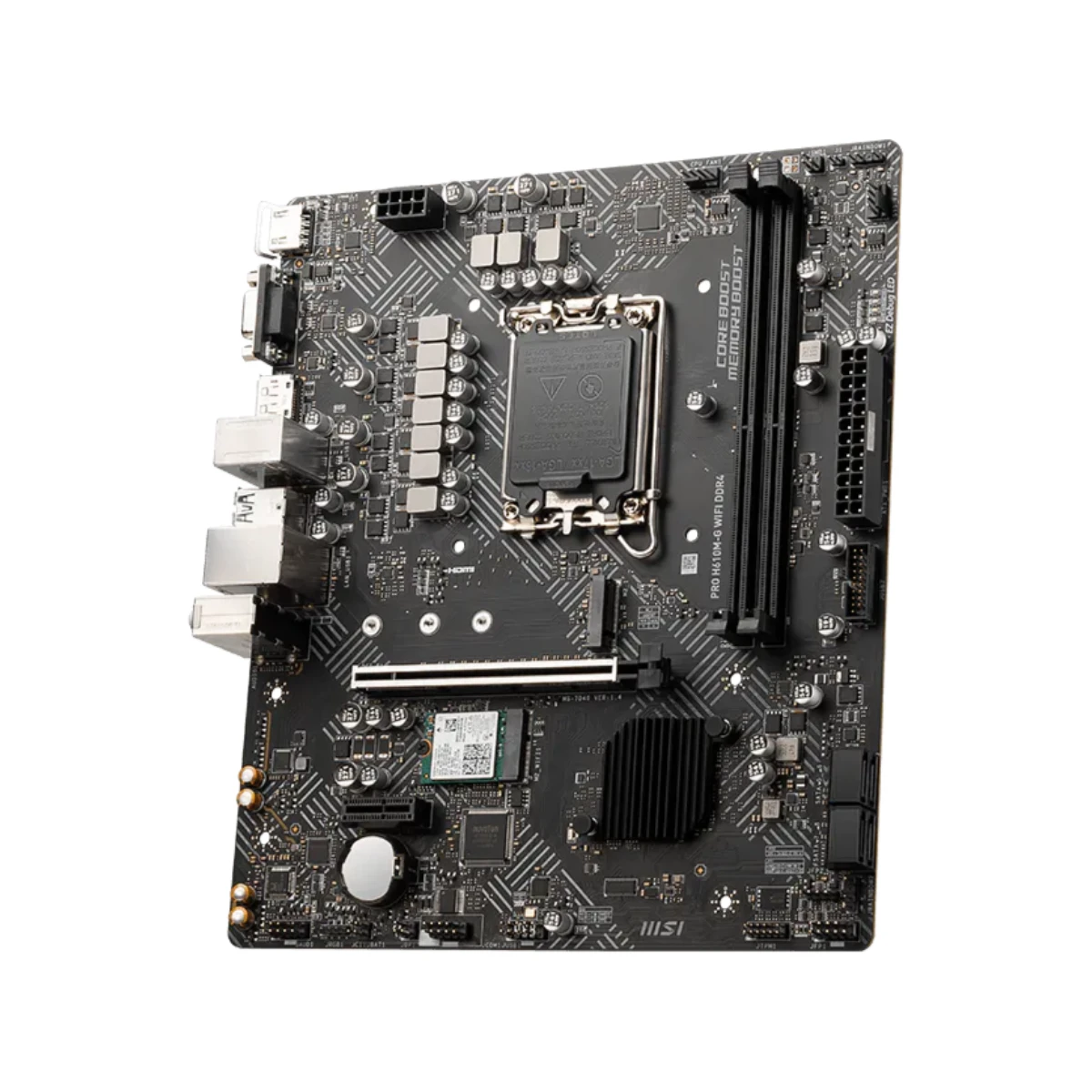 MSI PRO H610M-G WiFi DDR4 Micro-ATX Motherboard Intel LGA 1700 - 911-7D46-079 view 2