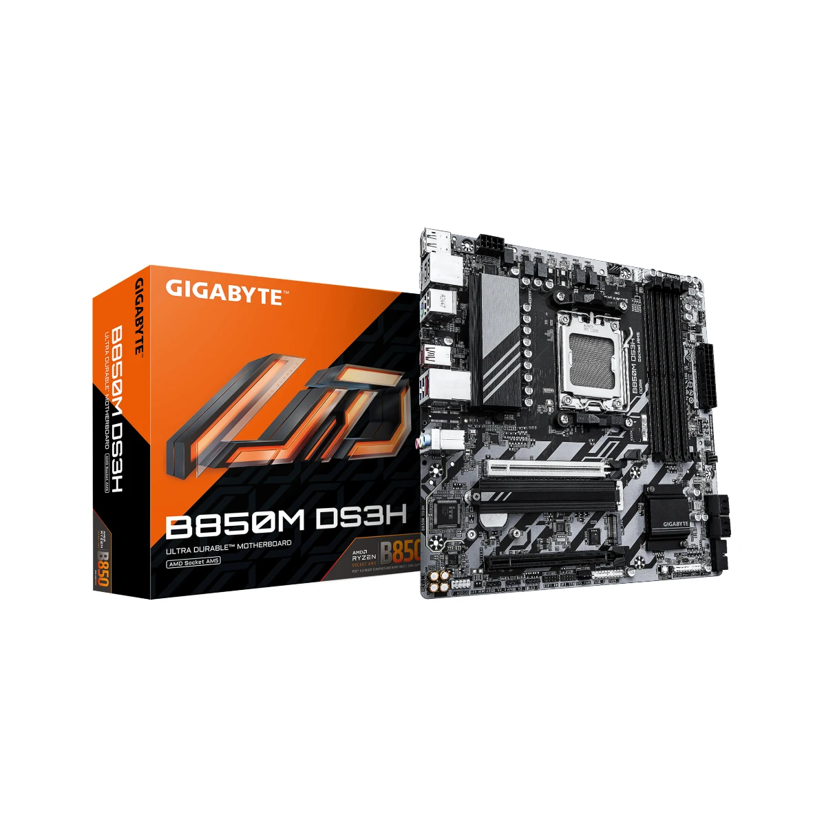 Gigabyte B850M DS3H AM5 DDR5 Micro-ATX Motherboard - B850M-DS3H