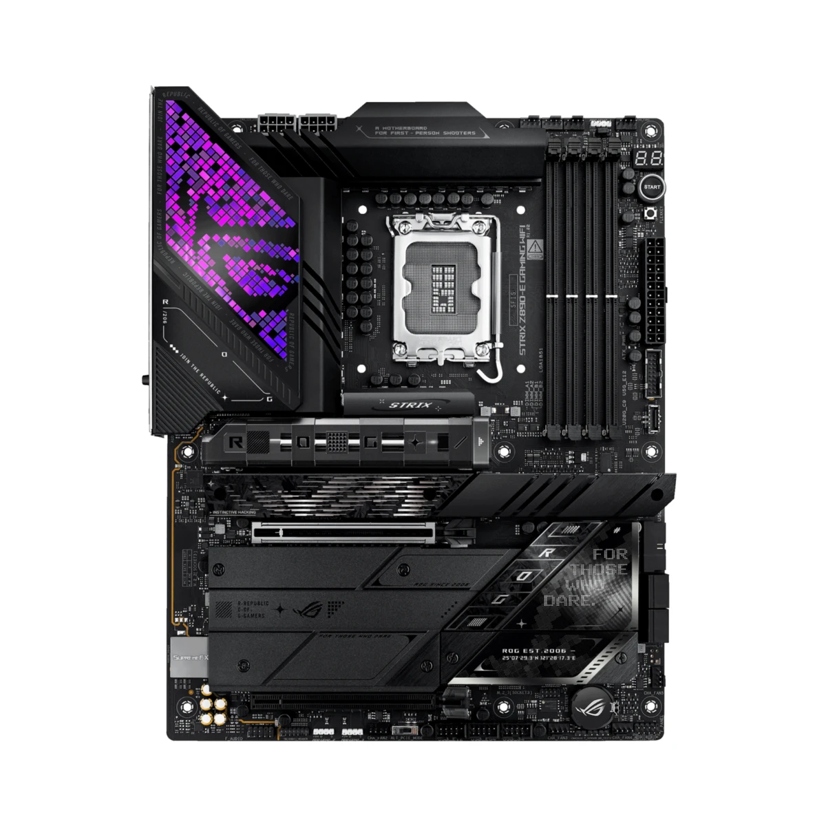 ASUS ROG STRIX Z890-E GAMING WIFI LGA 1851 ATX Gaming Motherboard – Black - 90MB1IM0-M0EAY0 view 2