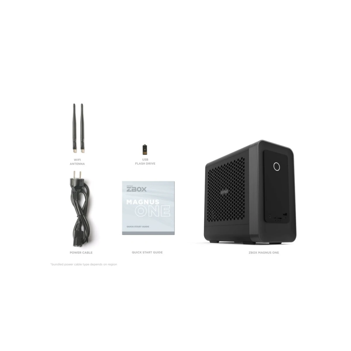 Zotac MAGNUS ONE EU27507TC Windows PC - Black (Intel Core Ultra 7, RTX 5070 Ti 16GB, 16GB DDR5, 1TB M.2 SSD) | ZBOX-EU27507TC-W4B view 5