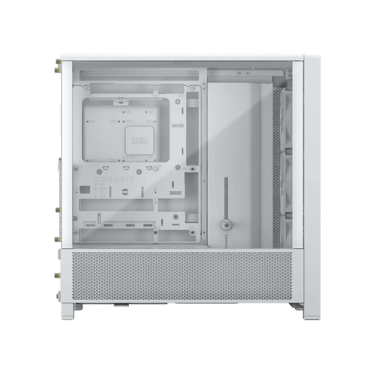 Corsair FRAME 4000D RS Modular Mid-Tower PC Case - White | CC-9011313-WW view 2