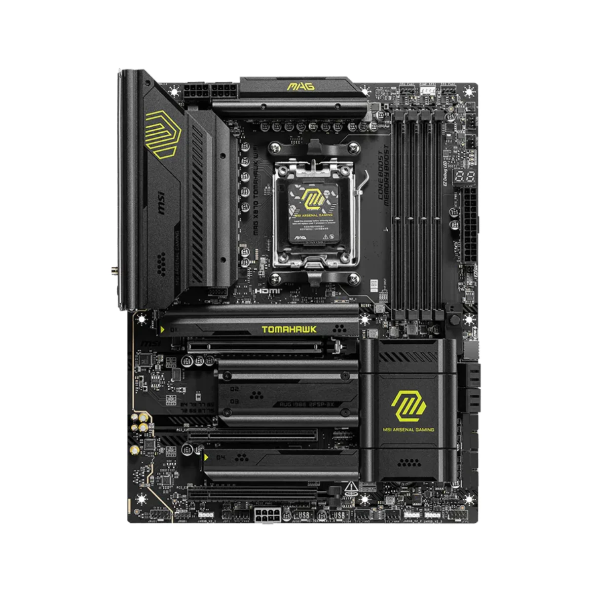 MSI MAG X870 TOMAHAWK WIFI AM5 ATX Gaming Motherboard - 911-7E51-001 view 2
