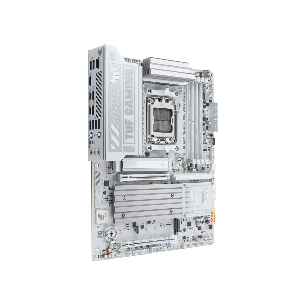 ASUS TUF GAMING X870-PRO WIFI7 W NEO AM5 DDR5 PCIe 5.0 ATX Motherboard - White | 90MB1NY0-M0EAY0 view 3