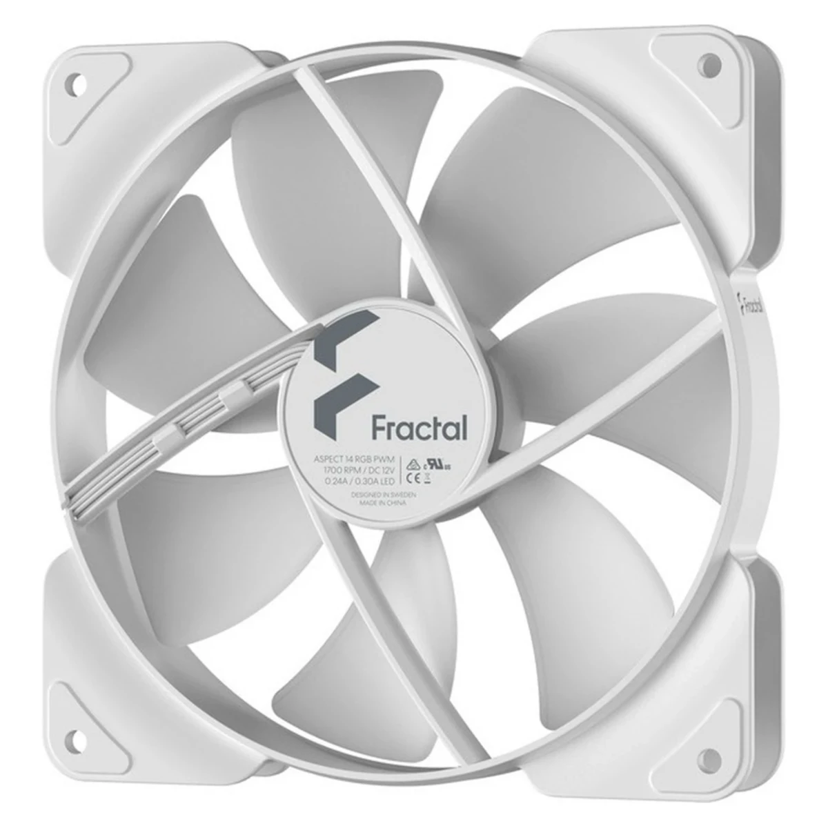 Fractal Design Aspect 14 RGB PWM Fan - White | FD-F-AS1-1409 view 2