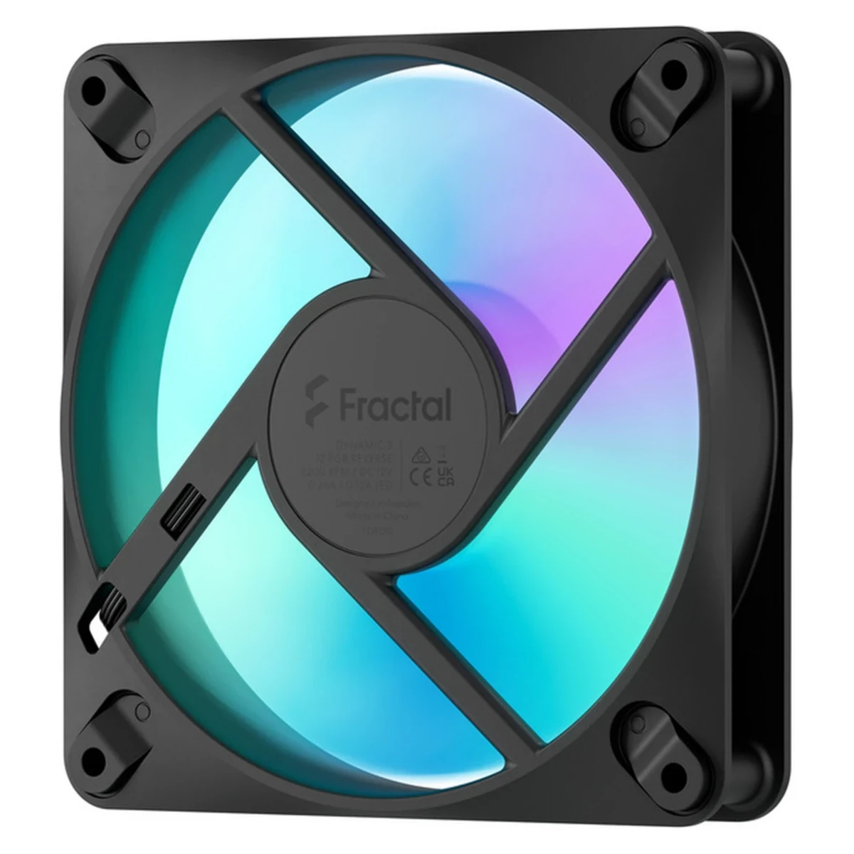Fractal Design Dynamic 3 12 Reverse RGB Fan - Black | FD-F-DR3-1204 view 2