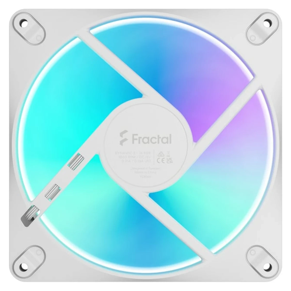 Fractal Design Dynamic 3 14 RGB Fan - White | FD-F-DR3-1402 view 2