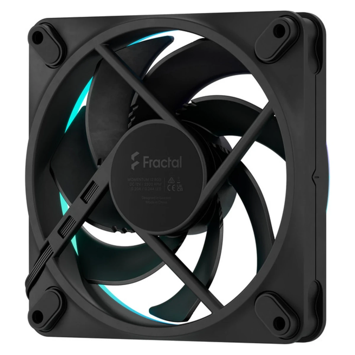 Fractal Design Momentum 12 ARGB 120mm PWM 3 Pack Fans - Black | FD-F-MR1-1203 view 5