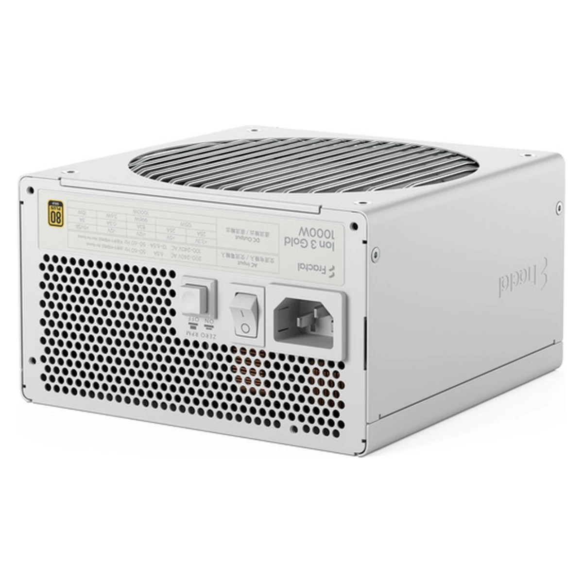 Fractal Design Ion 3 Gold 1000W White Full Modular Power Supply - White | FD-P-IA3G-101-UK
