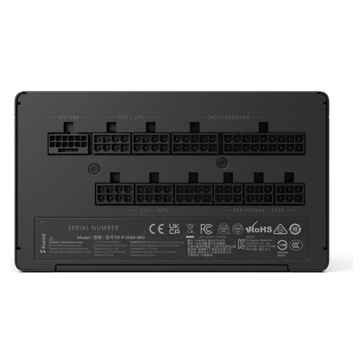 Fractal Design Ion 3 Gold 850W Full Modular Power Supply - Black | FD-P-IA3G-850-UK view 3