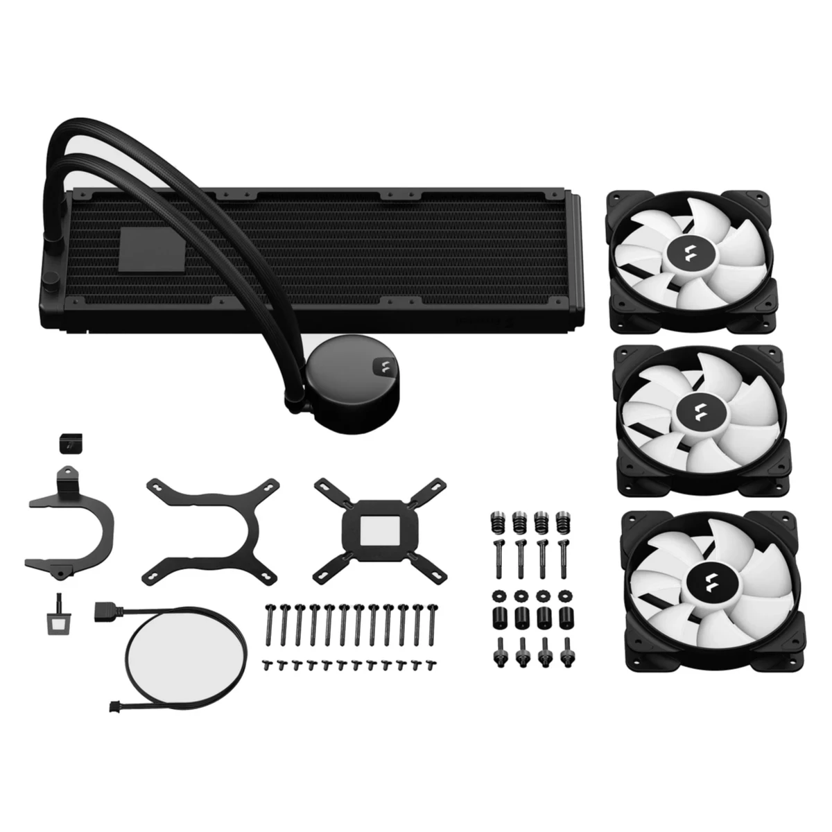 Fractal Design 360mm Lumen S36 V2 ARGB AIO CPU Liquid Cooler - Black | FD-W-L1-S3612 view 5