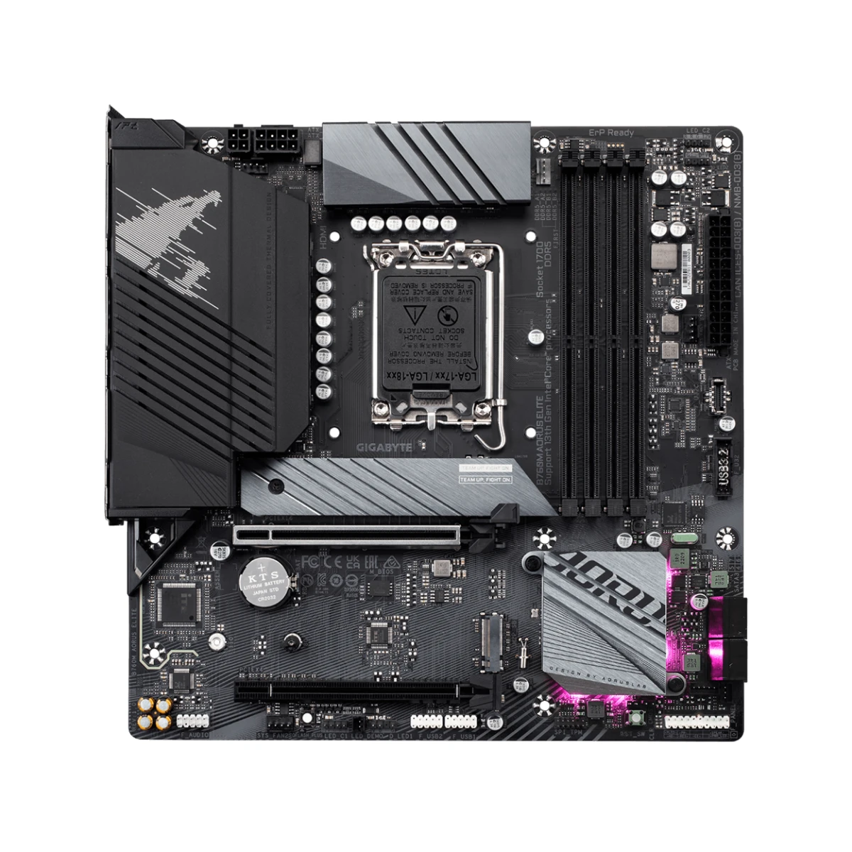 Gigabyte B760M AORUS Elite Micro-ATX Gaming Motherboard Intel LGA 1700 - B760M-AORUS-ELITE view 2