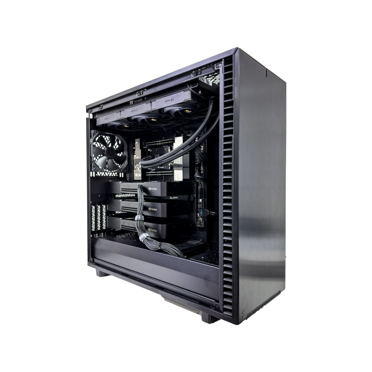 Powerhouse Workstation (Threadripper Pro 9965WX, 256 GB DDR5 RAM, 3 X RTX Pro 6000 96GB GPU)  view 2