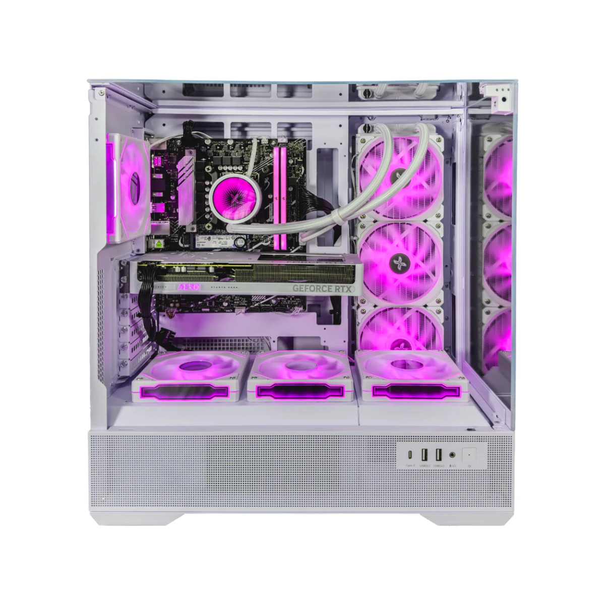 Gaming PC Magenta (Core i5-14400F, 16 GB DDR5 RAM, RTX 5060 Ti 16GB GPU) view 2