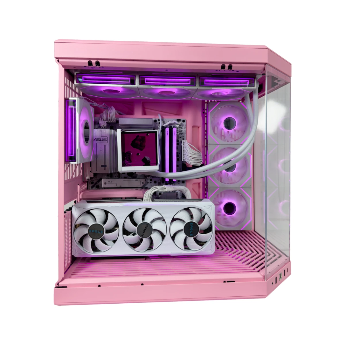 Gaming PC Pastel (Ryzen 7 9800X3D, 32 GB DDR5 RAM, RTX 5070 12GB GPU view 3