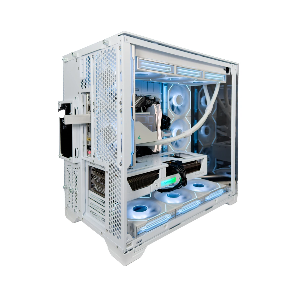Gaming PC Snowstorm (Core i7-14700F, 32 GB DDR5 RAM, RX 9070 16GB GPU) view 4
